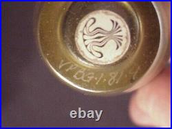 - Steven Correia Vintage Art Glass Perfume Bottle, Feather Pattern, Signed/mint