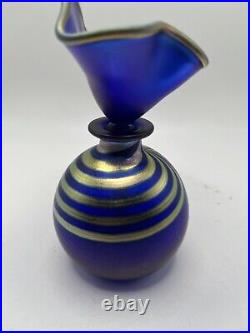 Steven V Correia Art Glass Perfume Bottle Vintage Signed