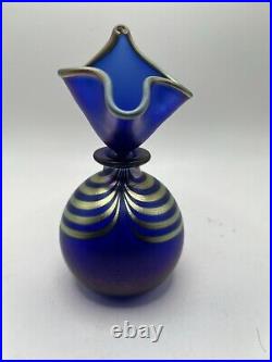 Steven V Correia Art Glass Perfume Bottle Vintage Signed