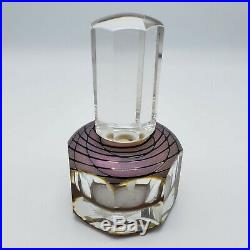 Stunning Vintage 1996 Craig Zweifel Signed Art Glass Perfume Bottle 4.5