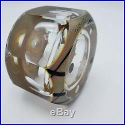 Stunning Vintage 1996 Craig Zweifel Signed Art Glass Perfume Bottle 4.5