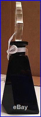 Stunning Vintage Opaque Black Czechoslovakian Perfume Bottle withDancers