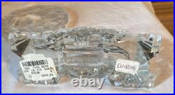 Super Sale! Deco Perfume Bottle Clear Glass/Czech 1940/Romantic Scene/Lovers