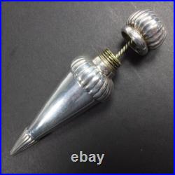 Superb Vintage Solid Silver Perfume/Scent Bottle Cone Shaped Penhaligon H/M Lond