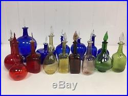 Sylshire ltd, Vintage Empty Perfume Bottles Glass Collectable 30 years old X 6