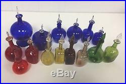 Sylshire ltd, Vintage Empty Perfume Bottles Glass Collectable 30 years old X 6