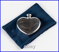 TIFFANY Sterling Silver Heart Perfume Flacon Bottle Vintage USA