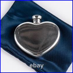 TIFFANY Sterling Silver Heart Perfume Flacon Bottle Vintage USA