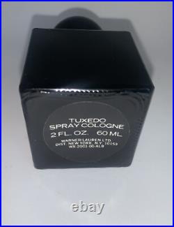 TUXEDO Cologne RALPH LAUREN Vtg Womens Fragrance 2 oz Glass Perfume Bottle 1979