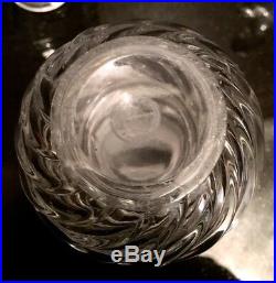 Three (3) Vintage BACCARAT Crystal Perfume Vanity Bottles Signed
