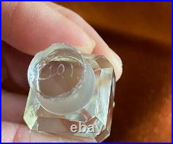 Three gorgeous Baccarat crystal, Emerald cut, these are beauties FRANCE, Vintage