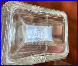 Three gorgeous Baccarat crystal, Emerald cut, these are beauties FRANCE, Vintage