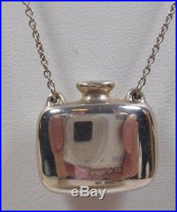 Tiffany & Co Elsa Peretti Perfume Bottle Necklace 25 Sterling Silver Vintage