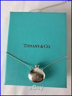 Tiffany & Co Elsa Peretti Sterling Perfume Bottle Pendant Necklace VINTAGE