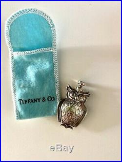 Tiffany & Co RARE Vintage Silver Owl Perfume Bottle