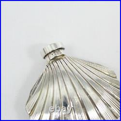 Tiffany & Co Sterling Silver 925 Vintage Sea Shell Perfume Bottle Flask