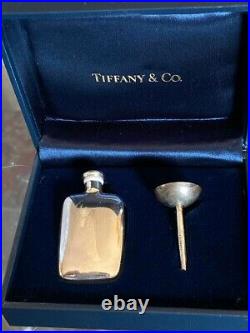 Tiffany & Co. Sterling Silver Vintage Perfume Bottle And Matching Funnel In Box