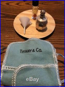 Tiffany & Co. Vintage Sterling Silver Mini Perfume Bottle With Holder