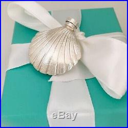 Tiffany & Co Vintage Sterling Silver Oyster Sea Shell Perfume Bottle and Dabber