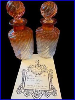 Two vintage Baccarat Bottles c 1870