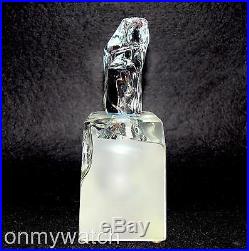 UNREAL Mystic Perfume Bottle STEVEN MASLACH Vtg 90 ArT GLaSs Dichroic Iridescent