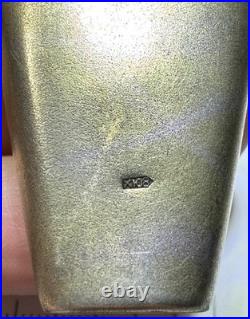 USSR 875 Silver Perfume Flask Scent Bottle Floral Engraved 13.7g Vintage