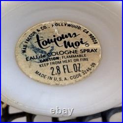 Unicorn Vintage Milk Glass Bottle Toujours Moi Blue Woman Fast Ship