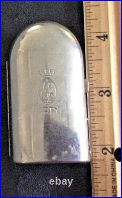 VINTAGE 1920s COTY PERFUME BOTTLE IN METAL CASE VGC