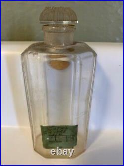 VINTAGE 1930's COTY CHYPRE PARIS FRANCE EMPTY Perfume Bottle With Glass Stopper