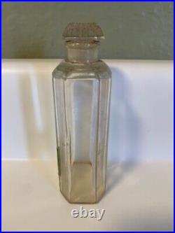 VINTAGE 1930's COTY CHYPRE PARIS FRANCE EMPTY Perfume Bottle With Glass Stopper