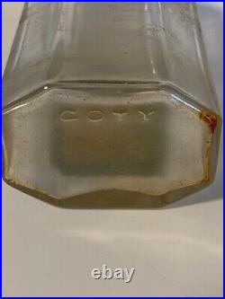 VINTAGE 1930's COTY CHYPRE PARIS FRANCE EMPTY Perfume Bottle With Glass Stopper