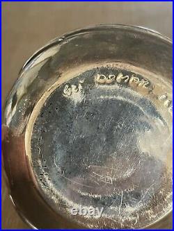 VINTAGE 1950s KING SOLOMON FINDS ISRAEL SILVER OVERLAY ART GLASS PERFUME BOTTLE
