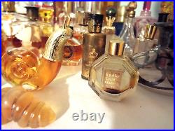 VINTAGE / ANTIQUE Lot 55 PIECES of Glass Perfume Bottles a. Flacons HUGE LOT