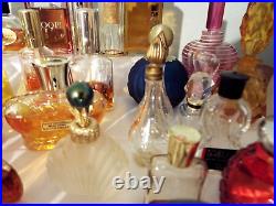 VINTAGE / ANTIQUE Lot 55 PIECES of Glass Perfume Bottles a. Flacons HUGE LOT