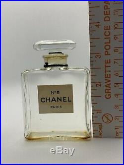 VINTAGE CHANEL No 5 PARIS EXTRAIT MM 2oz / 60ml Empty Perfume Bottle 1930s