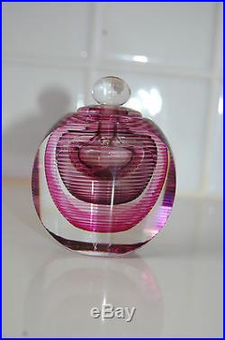 Vintage Collectible Michael David Kit Karbler Art Glass Perfume Bottles