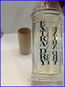 VINTAGE Guerlain extra dry eau de cologne 6 1/4 Tall Spray Bottle 1977 Rare HTF