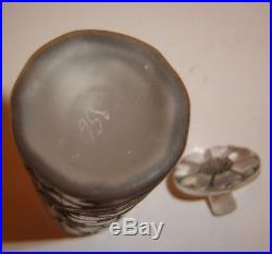 Vintage Lalique France Perfume Bottle With Flowers