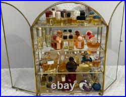 VINTAGE Lot 55+ Mini Miniature Glass Perfume Bottles Various Designers +DISPLAY VINTAGE Lot 55+ Mini Miniature Glass Perfume Bottles Various Designers +DISPLAY