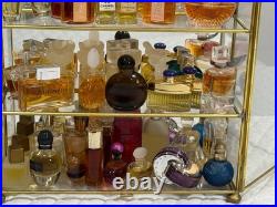 VINTAGE Lot 55+ Mini Miniature Glass Perfume Bottles Various Designers +DISPLAY VINTAGE Lot 55+ Mini Miniature Glass Perfume Bottles Various Designers +DISPLAY
