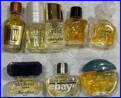 VINTAGE Lot 55+ Mini Miniature Glass Perfume Bottles Various Designers +DISPLAY VINTAGE Lot 55+ Mini Miniature Glass Perfume Bottles Various Designers +DISPLAY