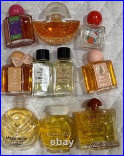 VINTAGE Lot 55+ Mini Miniature Glass Perfume Bottles Various Designers +DISPLAY VINTAGE Lot 55+ Mini Miniature Glass Perfume Bottles Various Designers +DISPLAY