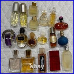 VINTAGE Lot 55+ Mini Miniature Glass Perfume Bottles Various Designers +DISPLAY VINTAGE Lot 55+ Mini Miniature Glass Perfume Bottles Various Designers +DISPLAY