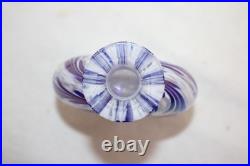 VINTAGE MURANO Style ITALIAN MILLEFIORI GLASS PERFUME BOTTLE + Bonus Blue Swirl