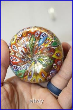 VINTAGE MURANO Style ITALIAN MILLEFIORI GLASS PERFUME BOTTLE + Bonus Blue Swirl
