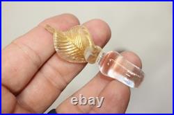 VINTAGE MURANO Style ITALIAN MILLEFIORI GLASS PERFUME BOTTLE + Bonus Blue Swirl