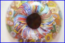 VINTAGE MURANO Style ITALIAN MILLEFIORI GLASS PERFUME BOTTLE + Bonus Blue Swirl