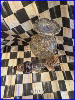 VINTAGE Mackenzie-Childs Hand Blown Perfume Bottle Lustrious Glassware 8 7 VINTAGE Mackenzie-Childs Hand Blown Perfume Bottle Lustrious Glassware 8 7