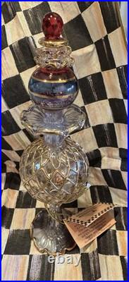 VINTAGE Mackenzie-Childs Hand Blown Perfume Bottle Lustrious Glassware 8 7 VINTAGE Mackenzie-Childs Hand Blown Perfume Bottle Lustrious Glassware 8 7