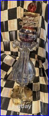 VINTAGE Mackenzie-Childs Hand Blown Perfume Bottle Lustrious Glassware 8 7 VINTAGE Mackenzie-Childs Hand Blown Perfume Bottle Lustrious Glassware 8 7